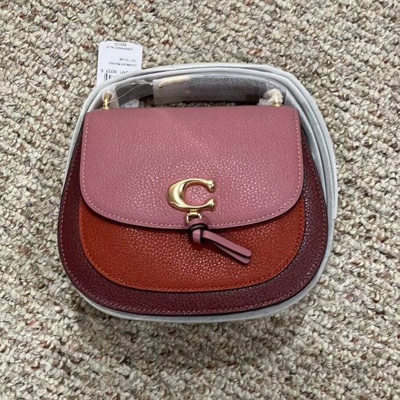 Coach Remi Saddle Bag In Colorblock 1330 - Picture 11 of 17